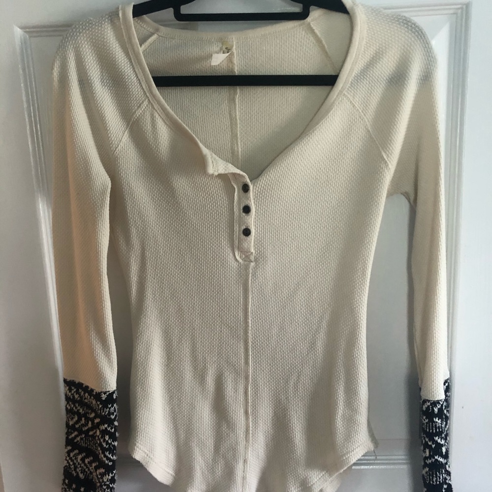 Free People Henley long sleeve shirt